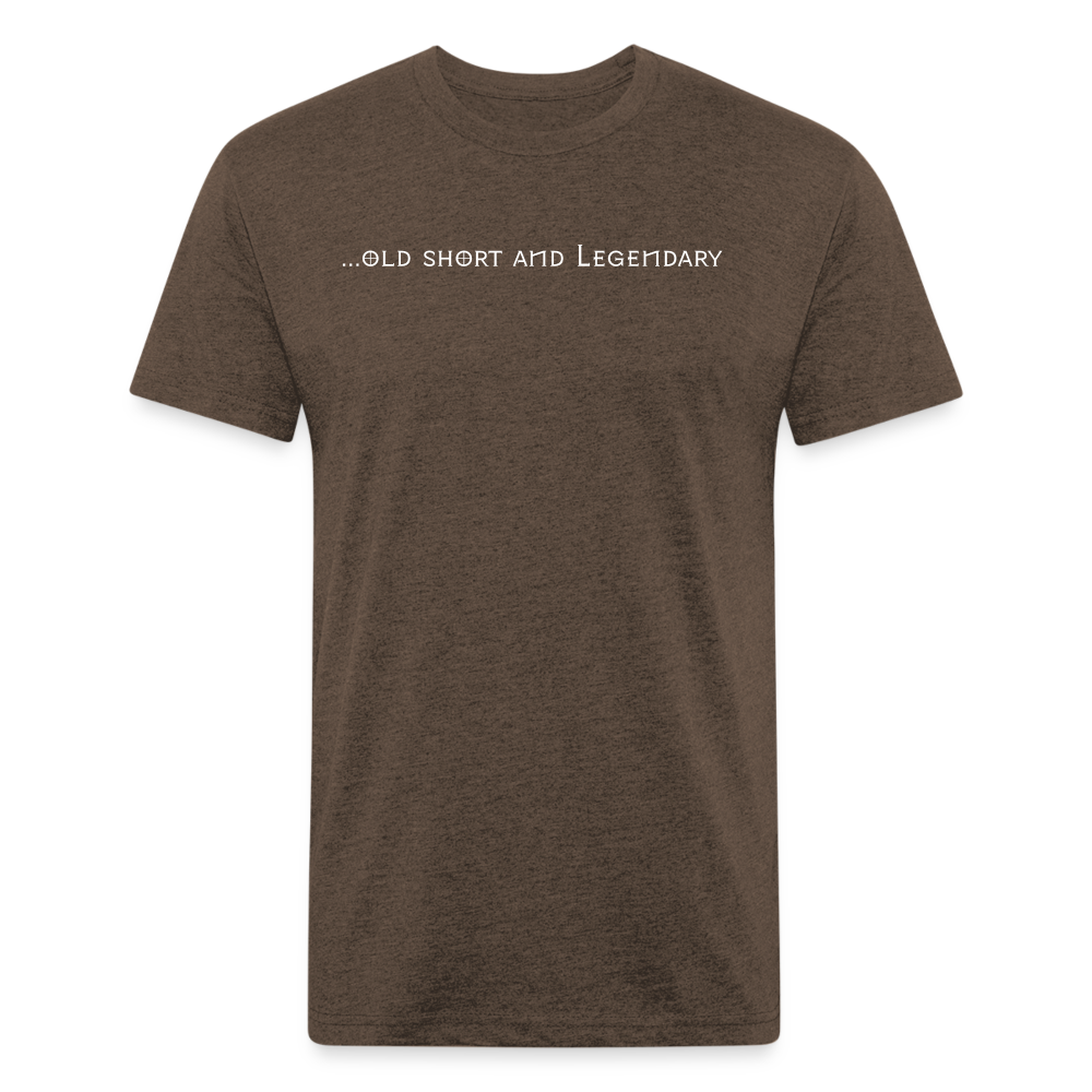 old short 3 Fitted Cotton/Poly T-Shirt by Next Level - heather espresso
