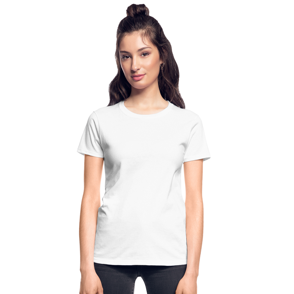 Old Short Girl Gildan Ultra Cotton Ladies T-Shirt - white