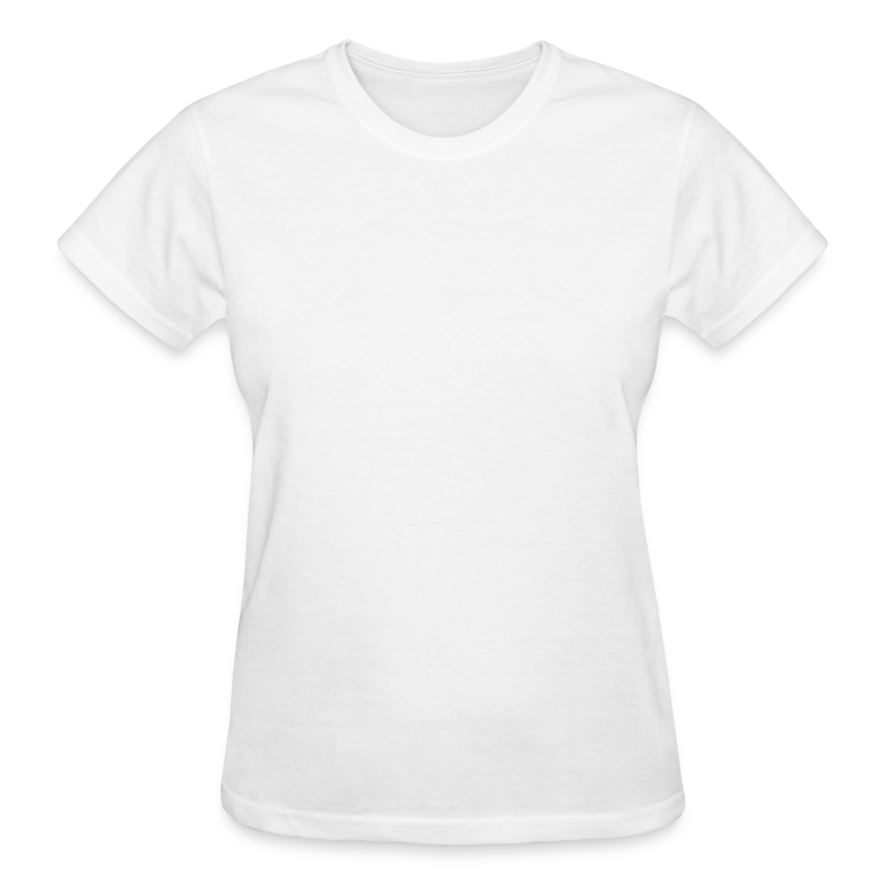 Old Short Girl Gildan Ultra Cotton Ladies T-Shirt - white