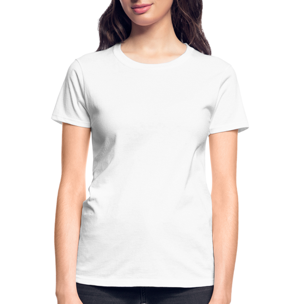 Old Short Girl Gildan Ultra Cotton Ladies T-Shirt - white