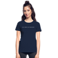 Old Short Girl Gildan Ultra Cotton Ladies T-Shirt - navy