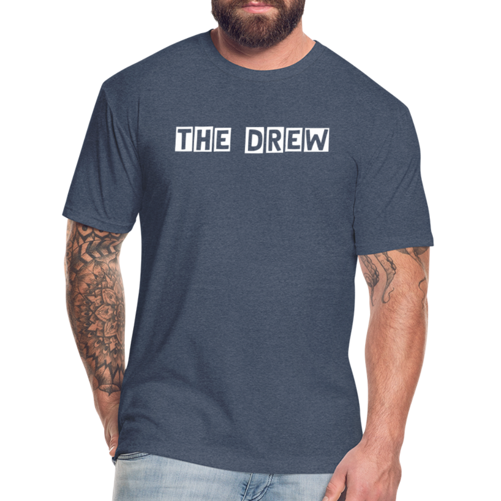the drew 1 Fitted Cotton/Poly T-Shirt by Next Level - heather navy
