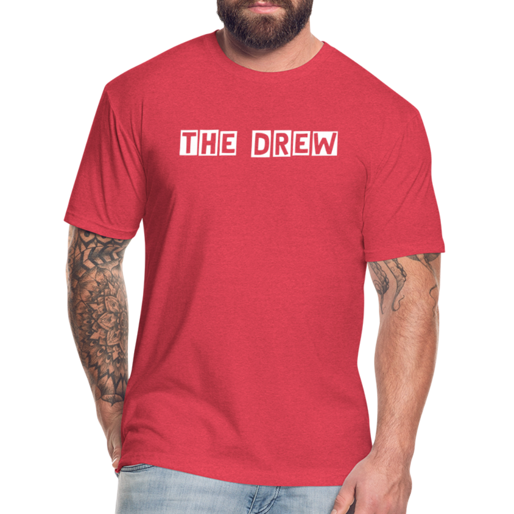 the drew 1 Fitted Cotton/Poly T-Shirt by Next Level - heather red