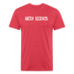 the drew 1 Fitted Cotton/Poly T-Shirt by Next Level - heather red