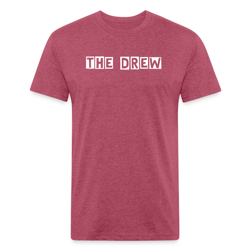 the drew 1 Fitted Cotton/Poly T-Shirt by Next Level - heather burgundy