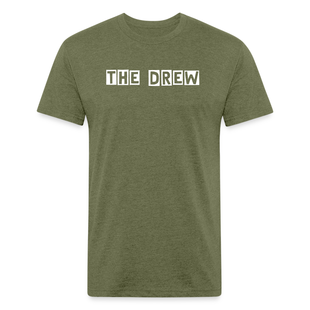 the drew 1 Fitted Cotton/Poly T-Shirt by Next Level - heather military green