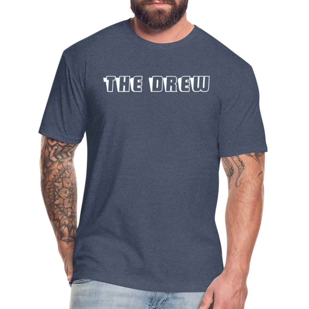 the drew 2 Fitted Cotton/Poly T-Shirt by Next Level - heather navy