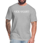 the drew 2 Fitted Cotton/Poly T-Shirt by Next Level - heather gray