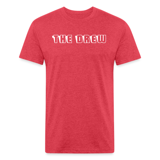 the drew 2 Fitted Cotton/Poly T-Shirt by Next Level - heather red