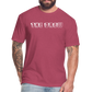 the drew 2 Fitted Cotton/Poly T-Shirt by Next Level - heather burgundy
