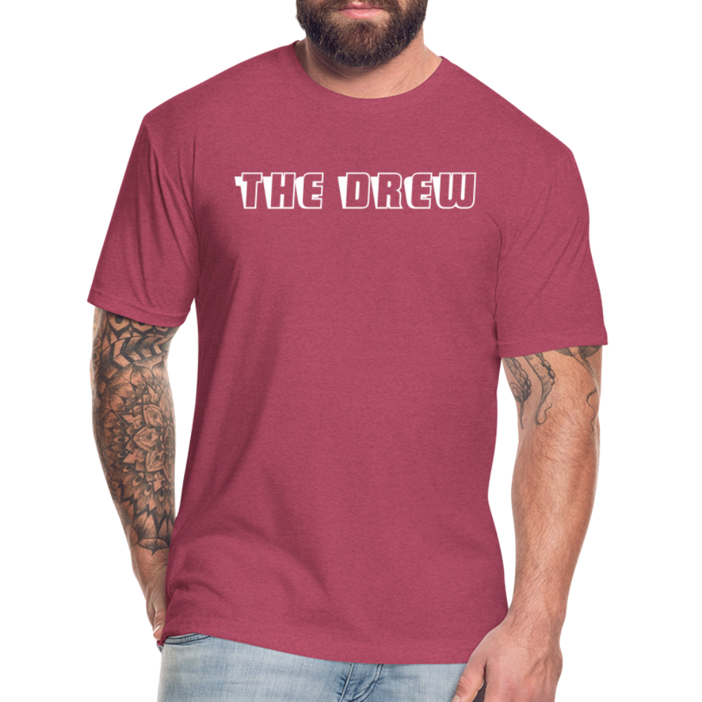 the drew 2 Fitted Cotton/Poly T-Shirt by Next Level - heather burgundy