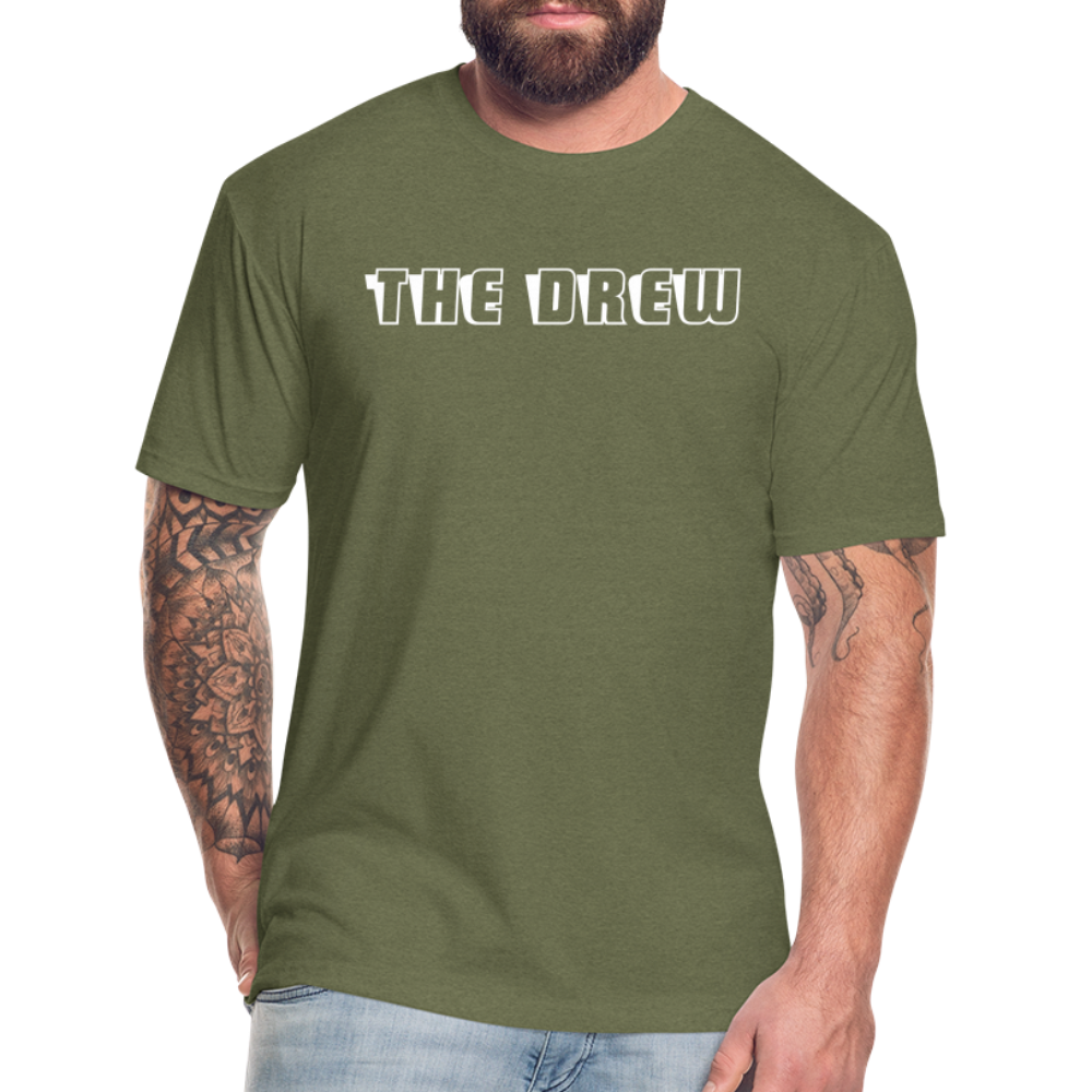 the drew 2 Fitted Cotton/Poly T-Shirt by Next Level - heather military green
