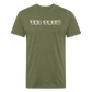 the drew 2 Fitted Cotton/Poly T-Shirt by Next Level - heather military green