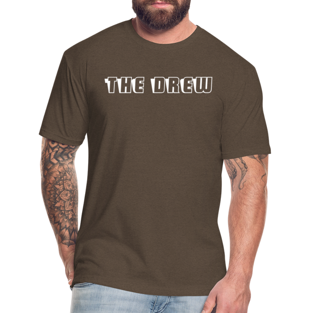the drew 2 Fitted Cotton/Poly T-Shirt by Next Level - heather espresso