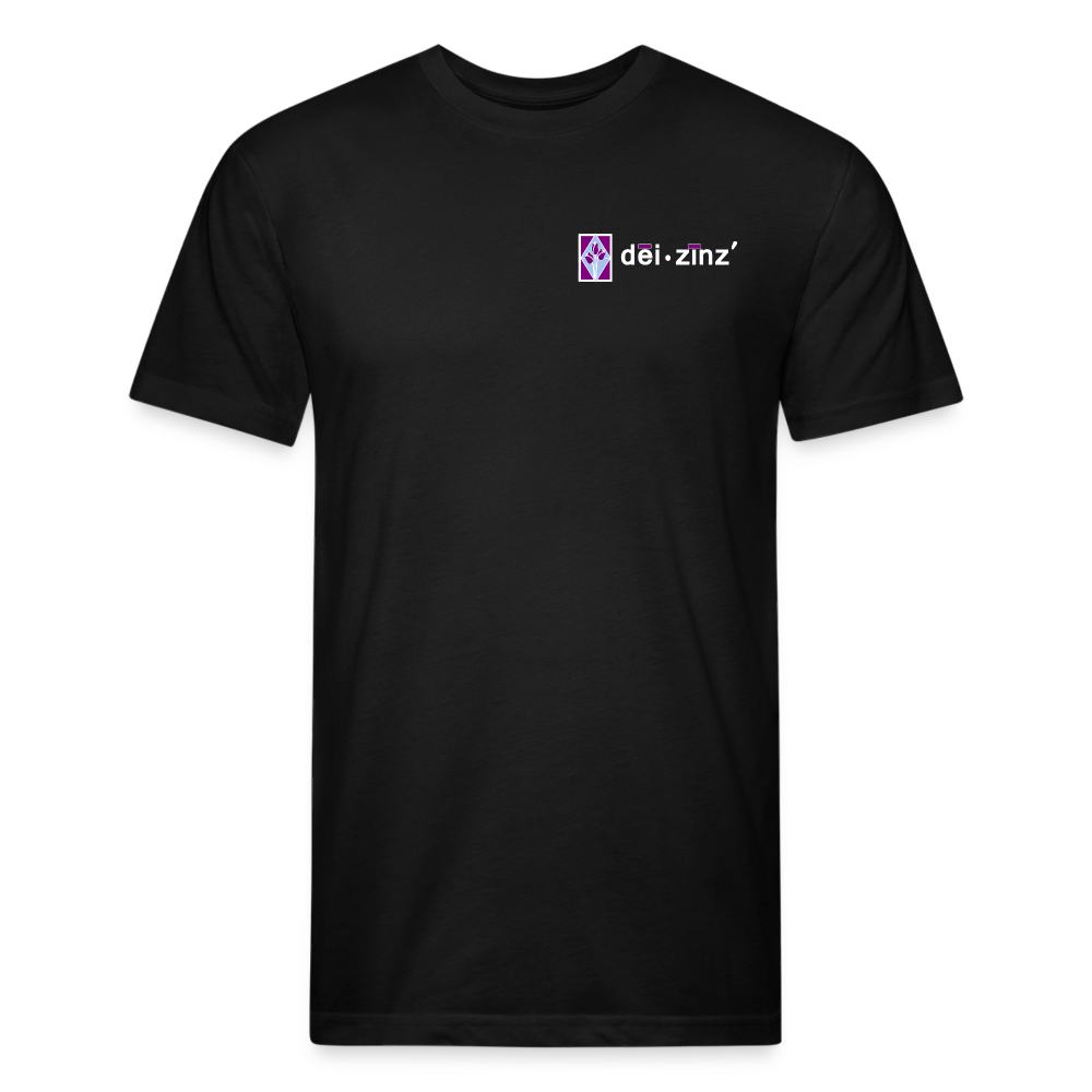 deizinz1 Fitted Cotton/Poly T-Shirt by Next Level - black