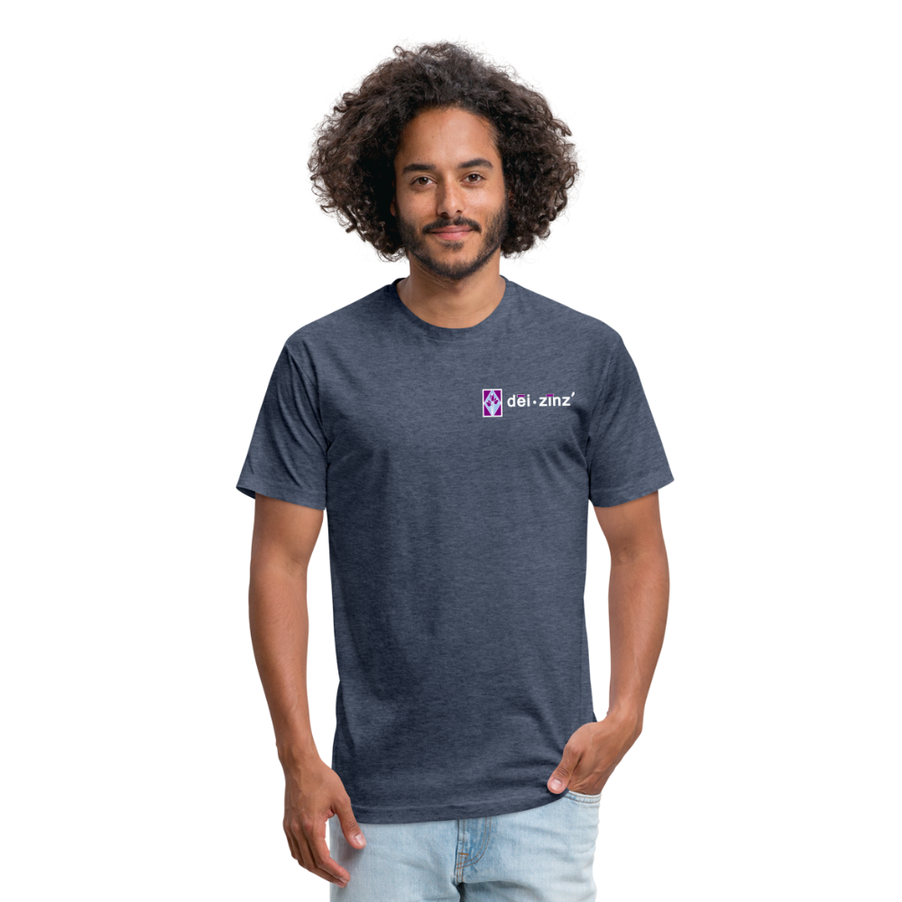 deizinz1 Fitted Cotton/Poly T-Shirt by Next Level - heather navy