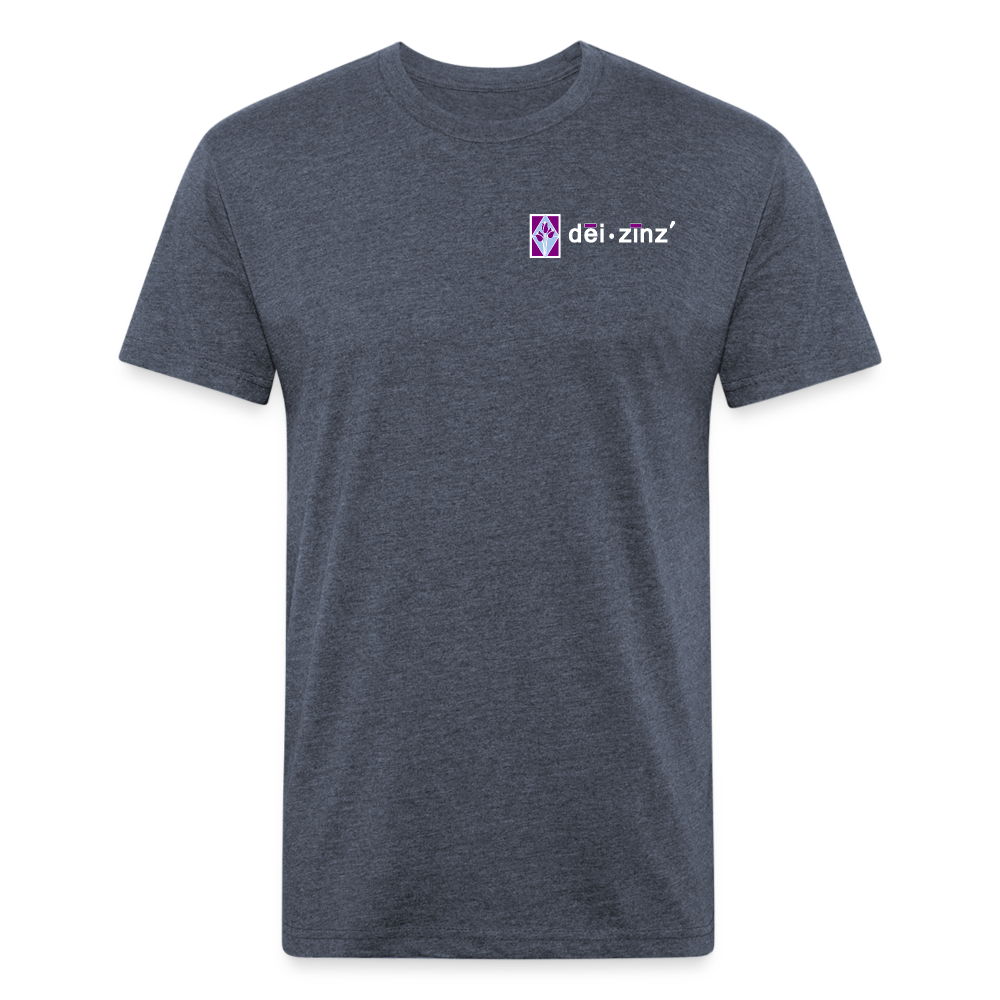 deizinz1 Fitted Cotton/Poly T-Shirt by Next Level - heather navy