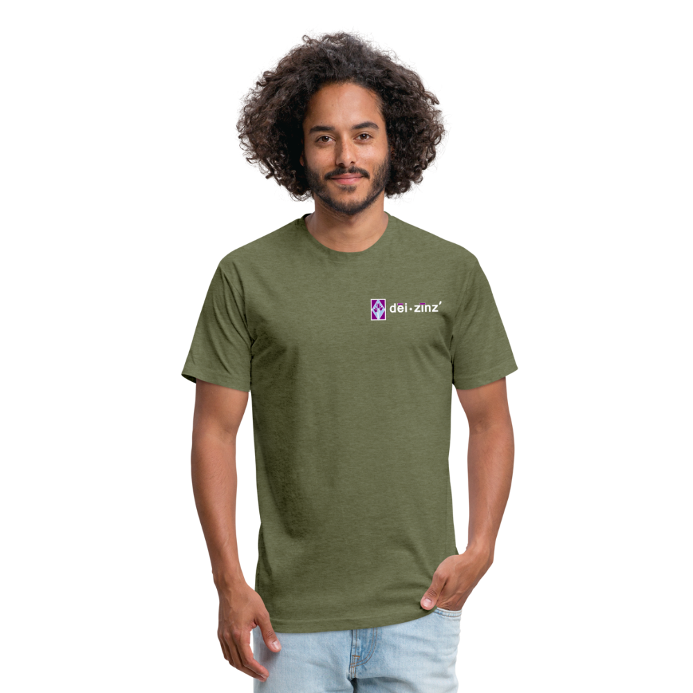 deizinz1 Fitted Cotton/Poly T-Shirt by Next Level - heather military green