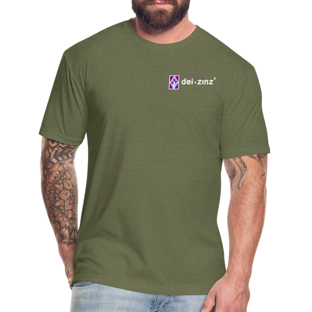 deizinz1 Fitted Cotton/Poly T-Shirt by Next Level - heather military green