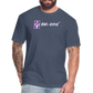 deizinz2 Fitted Cotton/Poly T-Shirt by Next Level - heather navy