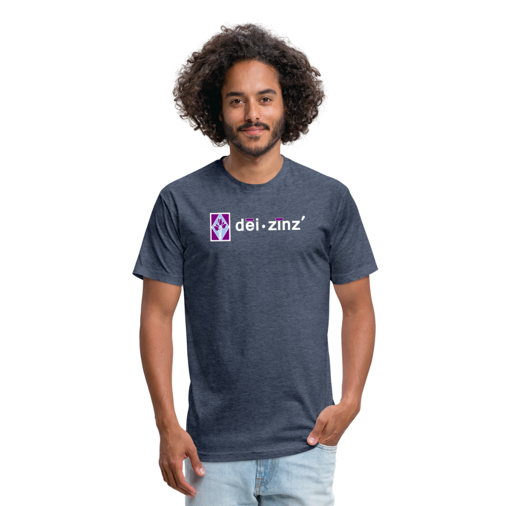 deizinz2 Fitted Cotton/Poly T-Shirt by Next Level - heather navy
