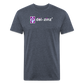 deizinz2 Fitted Cotton/Poly T-Shirt by Next Level - heather navy