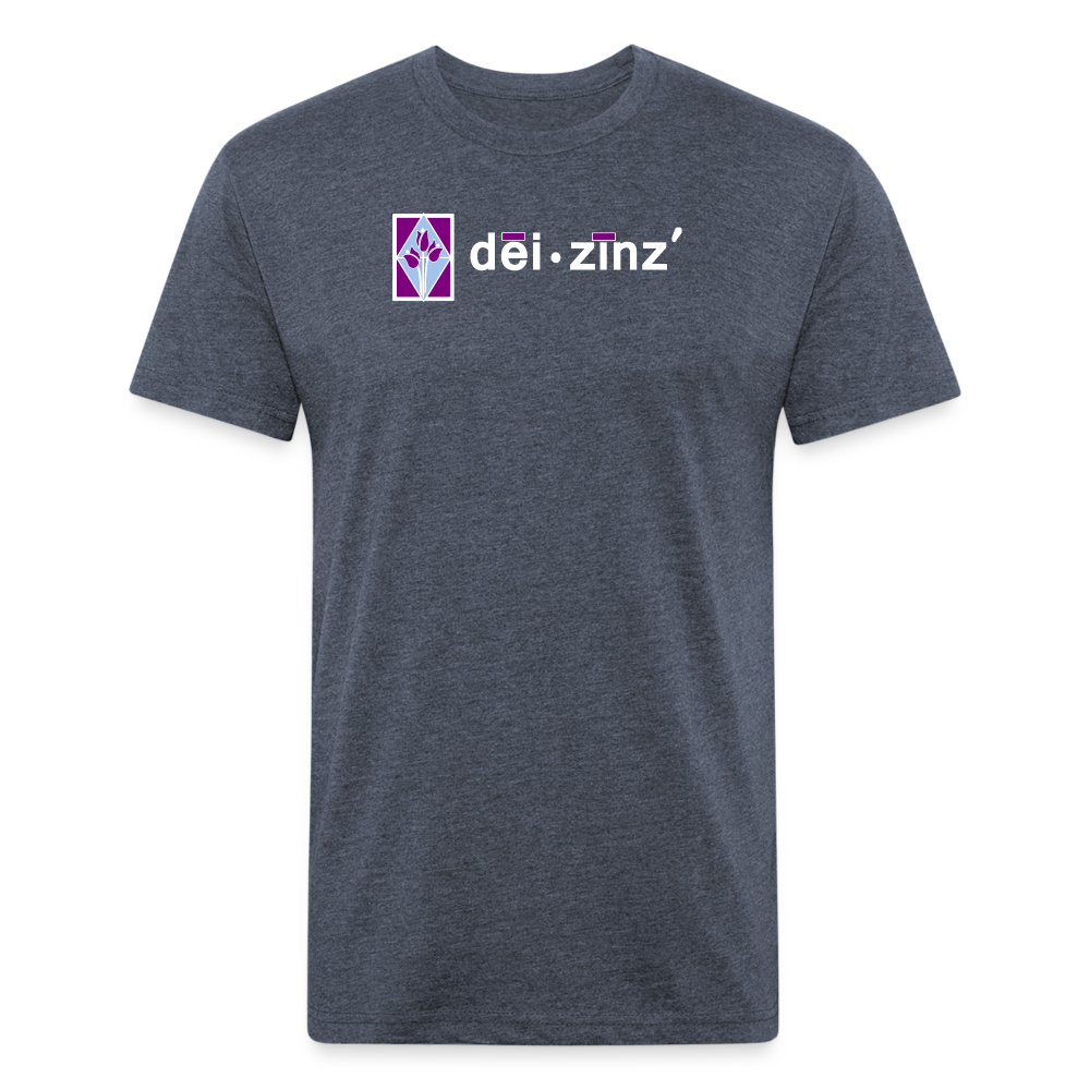 deizinz2 Fitted Cotton/Poly T-Shirt by Next Level - heather navy