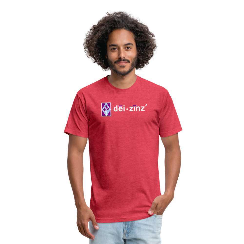 deizinz2 Fitted Cotton/Poly T-Shirt by Next Level - heather red