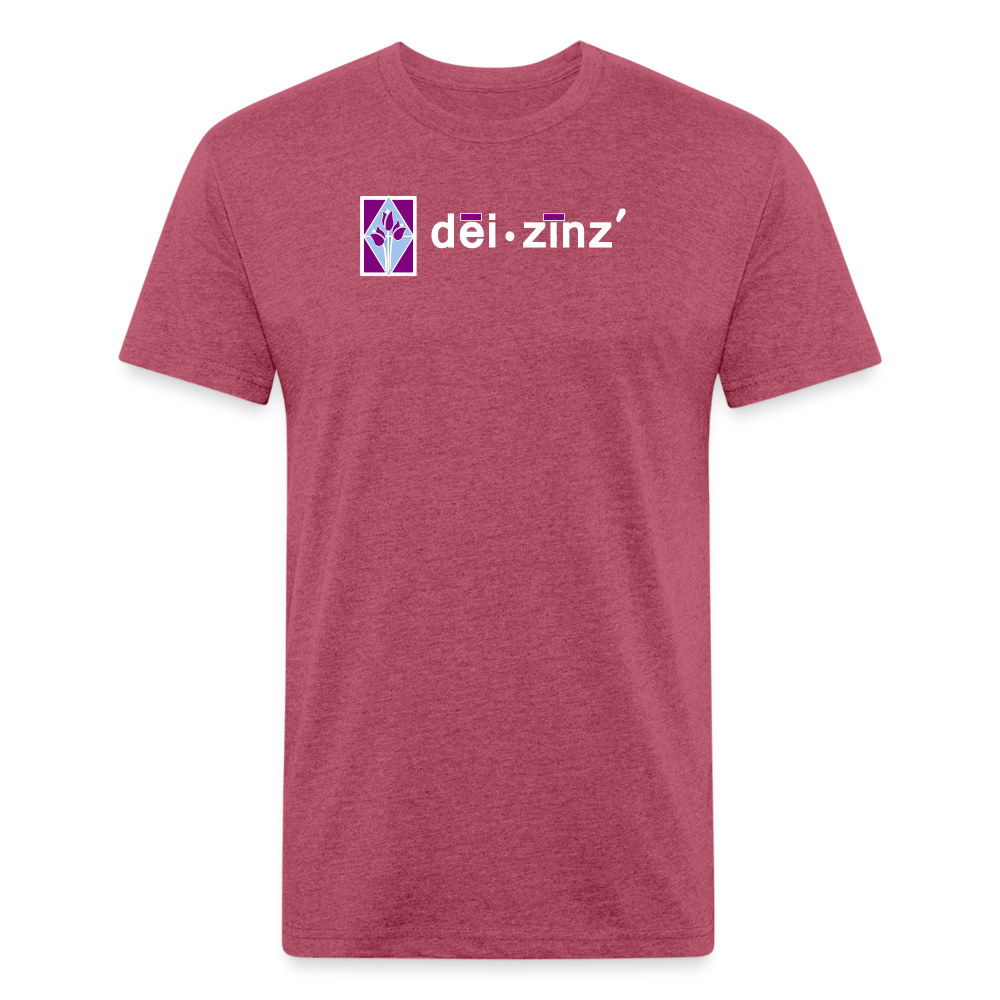 deizinz2 Fitted Cotton/Poly T-Shirt by Next Level - heather burgundy