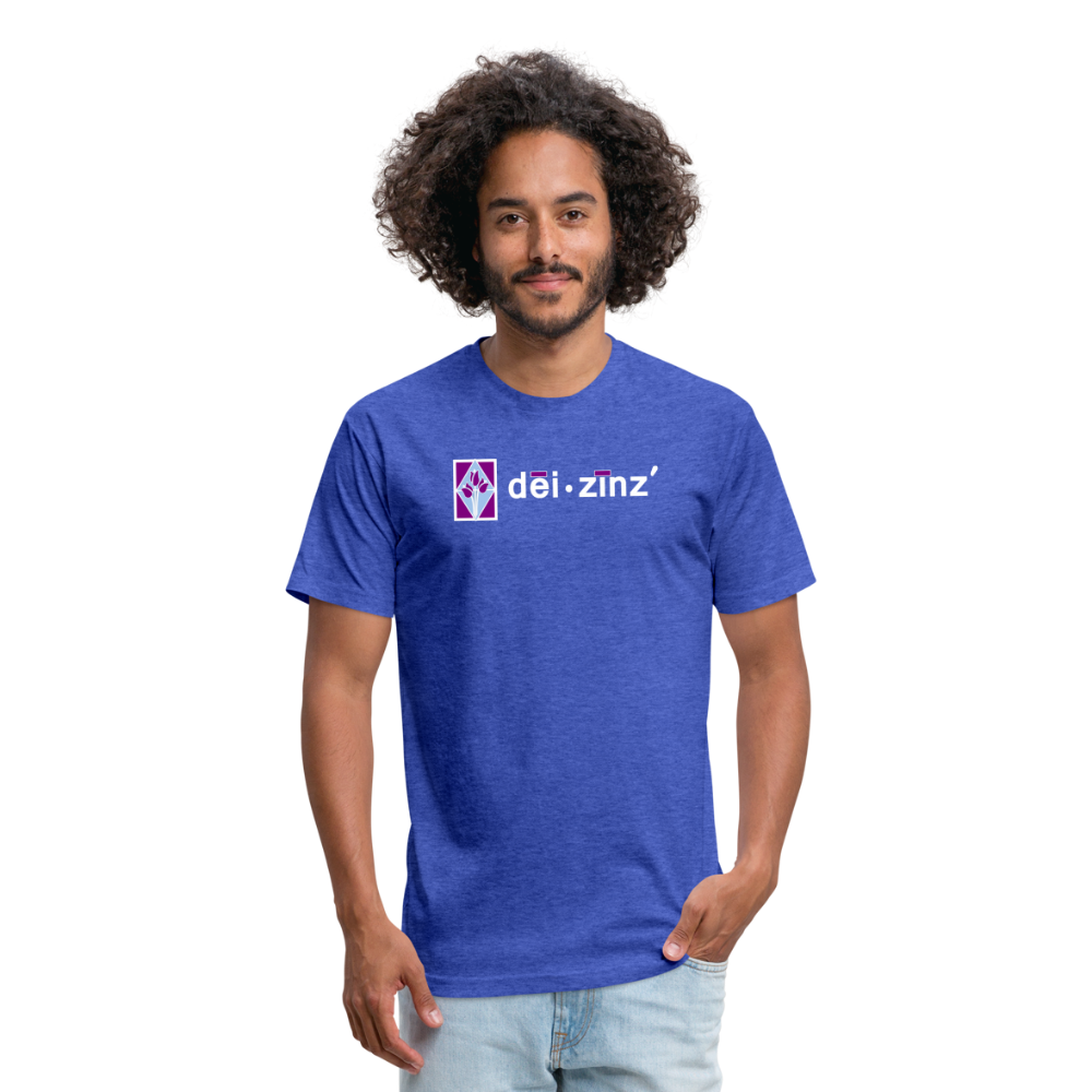 deizinz2 Fitted Cotton/Poly T-Shirt by Next Level - heather royal