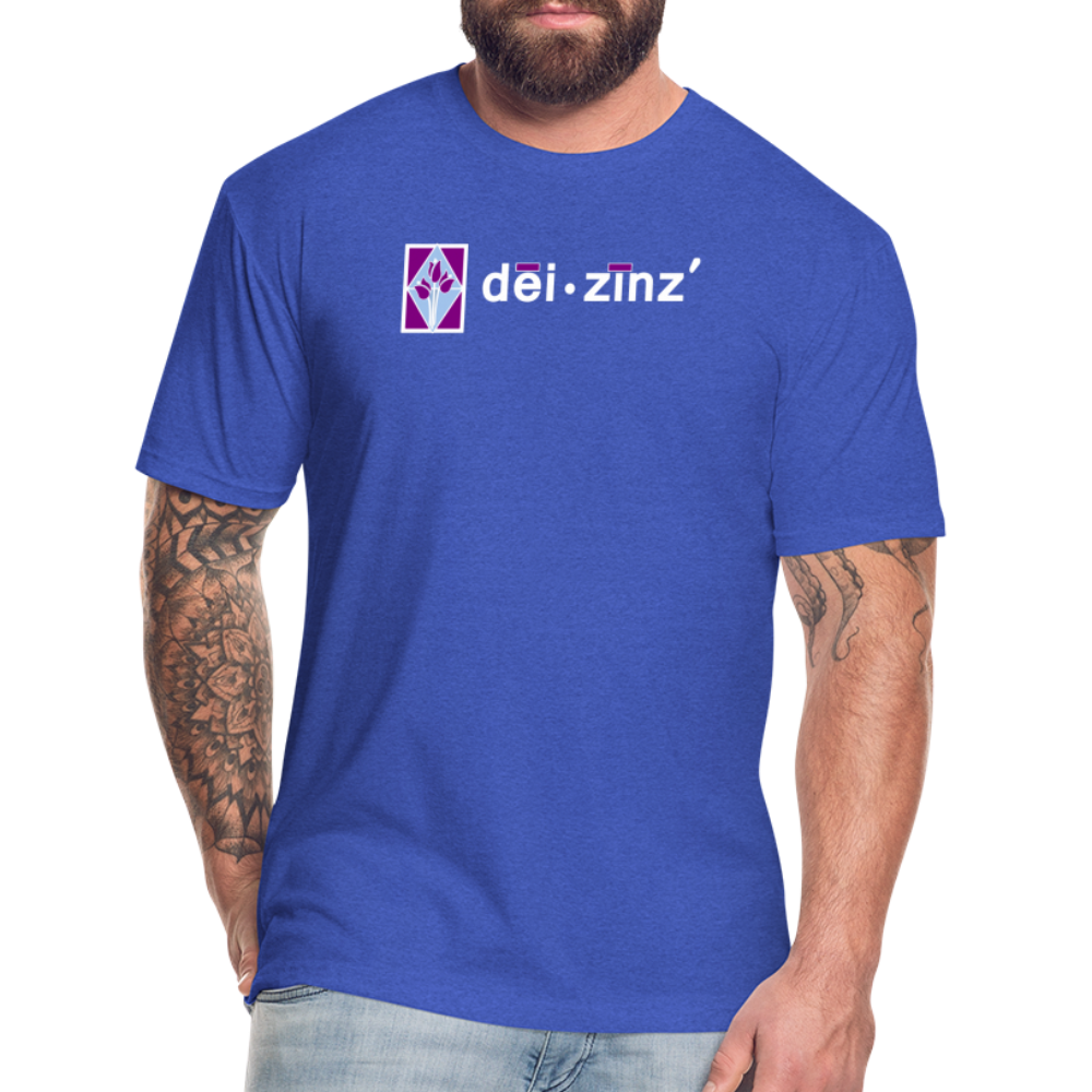 deizinz2 Fitted Cotton/Poly T-Shirt by Next Level - heather royal