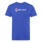 deizinz2 Fitted Cotton/Poly T-Shirt by Next Level - heather royal