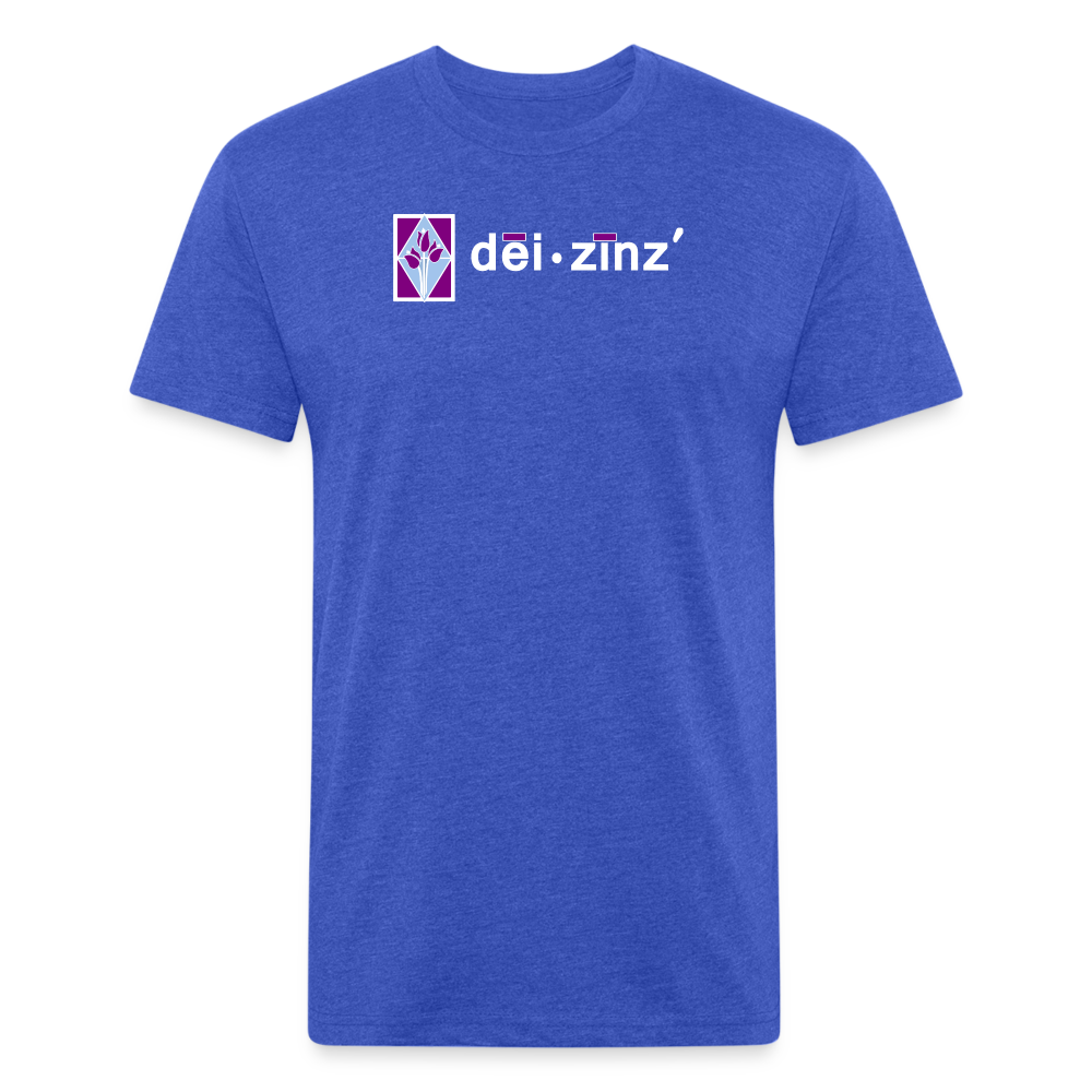 deizinz2 Fitted Cotton/Poly T-Shirt by Next Level - heather royal