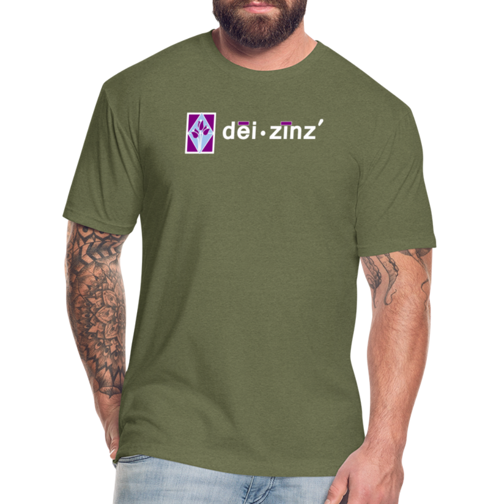 deizinz2 Fitted Cotton/Poly T-Shirt by Next Level - heather military green