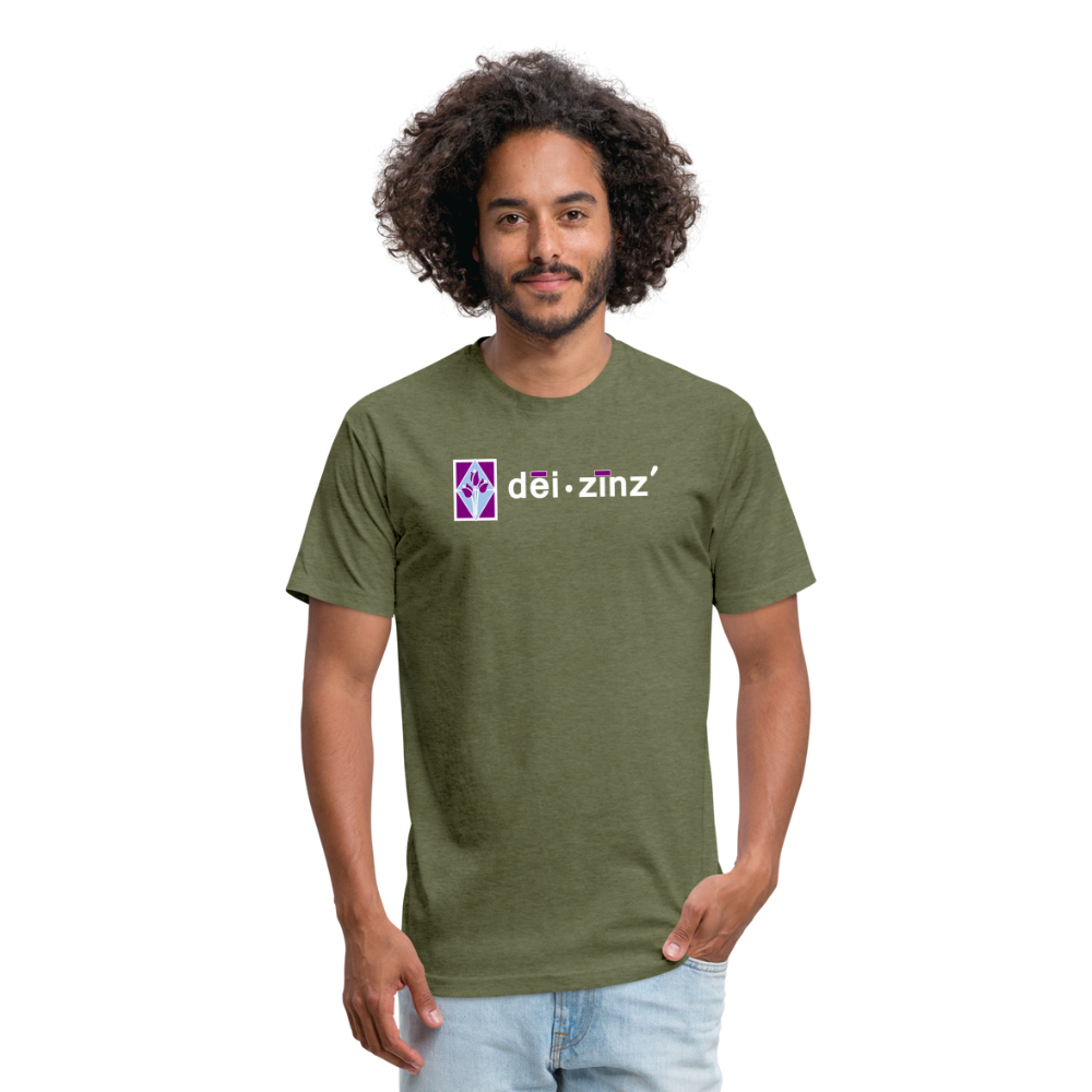 deizinz2 Fitted Cotton/Poly T-Shirt by Next Level - heather military green