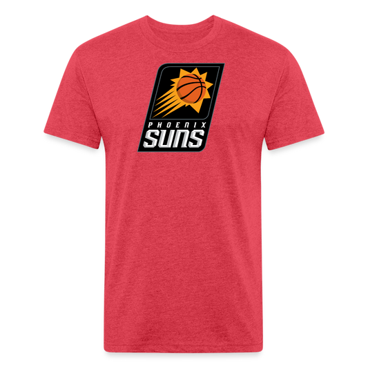 suns 8 Fitted Cotton/Poly T-Shirt by Next Level - heather red