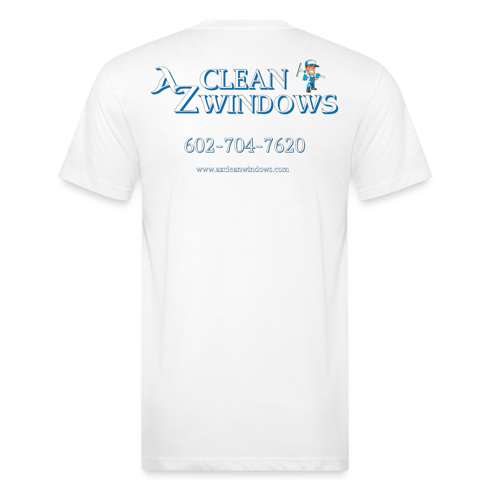 Az Clean 1**Fitted Cotton/Poly T-Shirt by Next Level - white