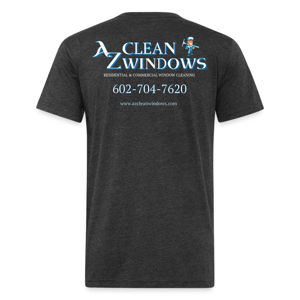 Az Clean 1**Fitted Cotton/Poly T-Shirt by Next Level - heather black