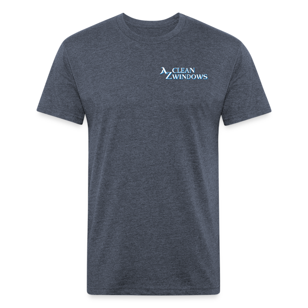 Az Clean 1**Fitted Cotton/Poly T-Shirt by Next Level - heather navy