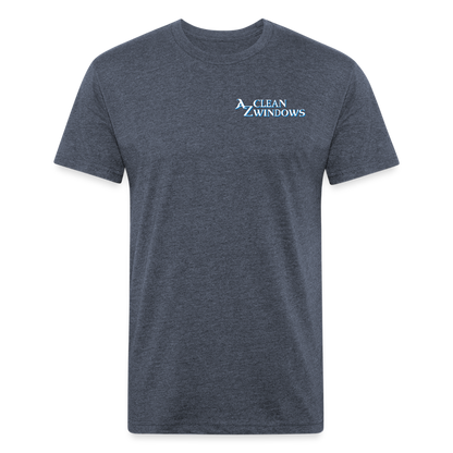 Az Clean 1**Fitted Cotton/Poly T-Shirt by Next Level - heather navy