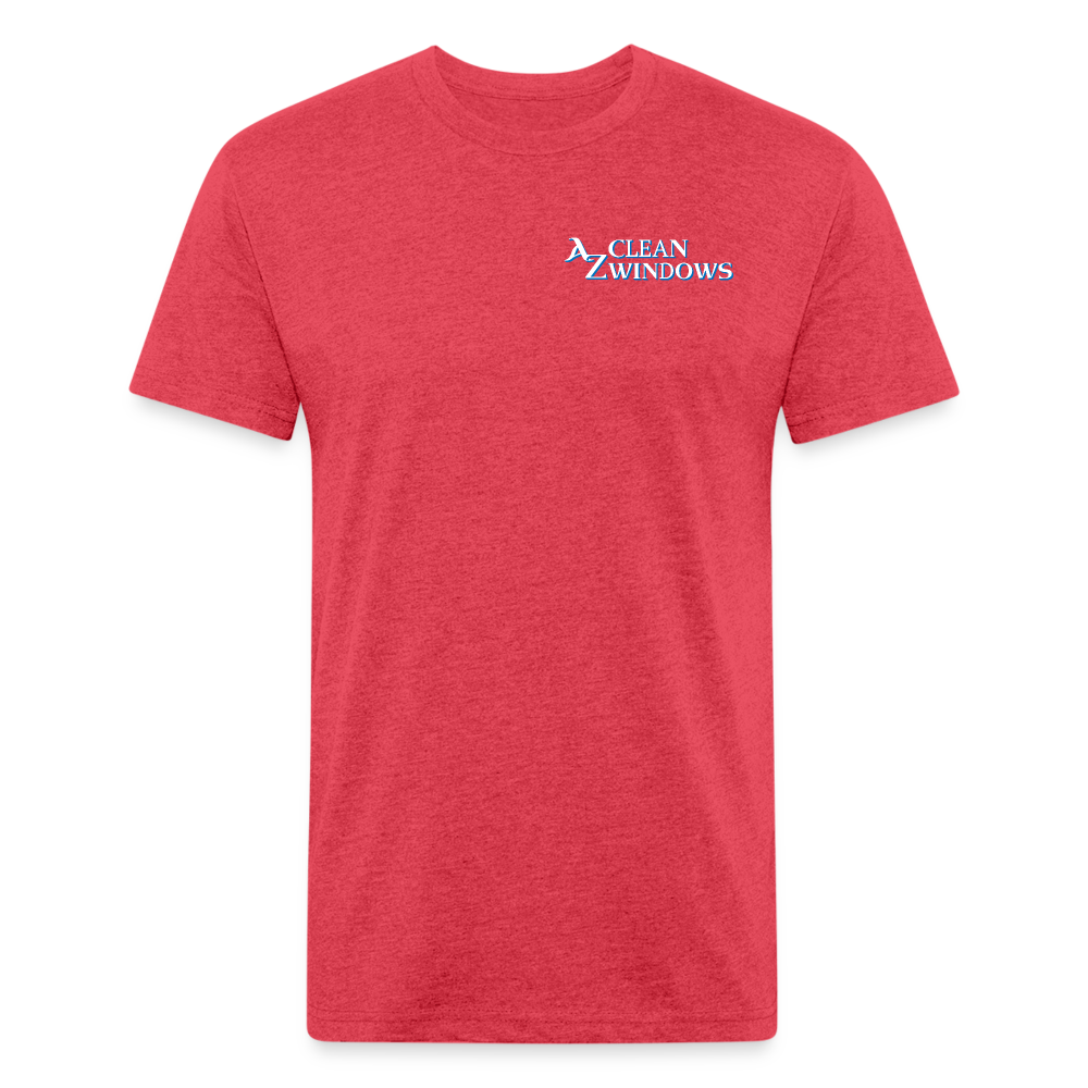 Az Clean 1**Fitted Cotton/Poly T-Shirt by Next Level - heather red