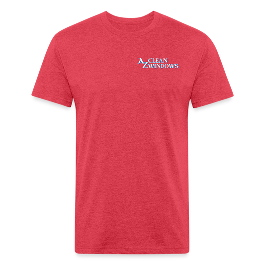 Az Clean 1**Fitted Cotton/Poly T-Shirt by Next Level - heather red