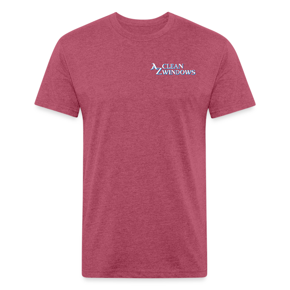 Az Clean 1**Fitted Cotton/Poly T-Shirt by Next Level - heather burgundy