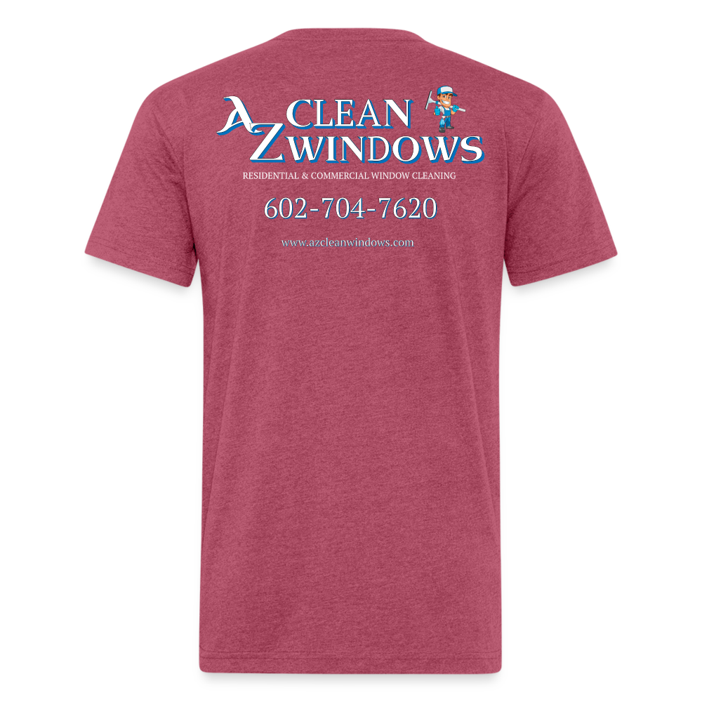 Az Clean 1**Fitted Cotton/Poly T-Shirt by Next Level - heather burgundy