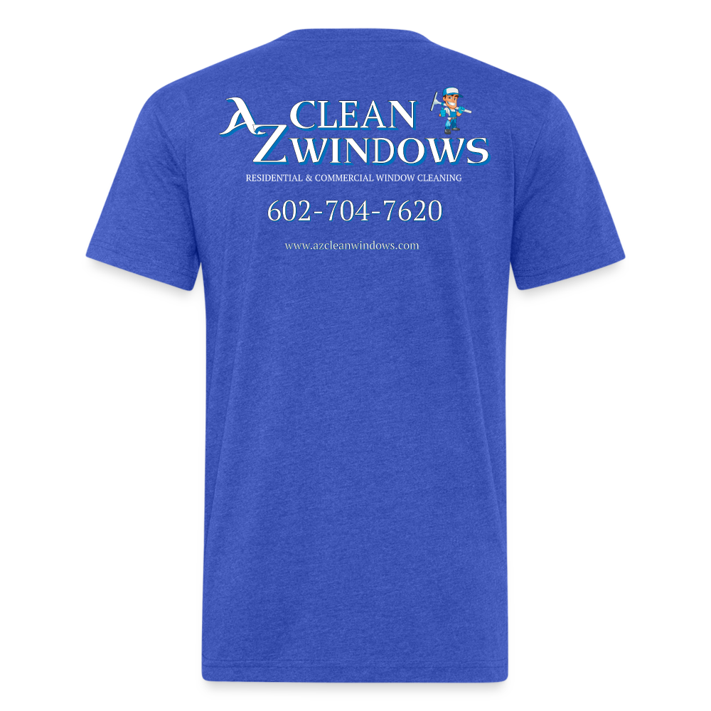 Az Clean 1**Fitted Cotton/Poly T-Shirt by Next Level - heather royal
