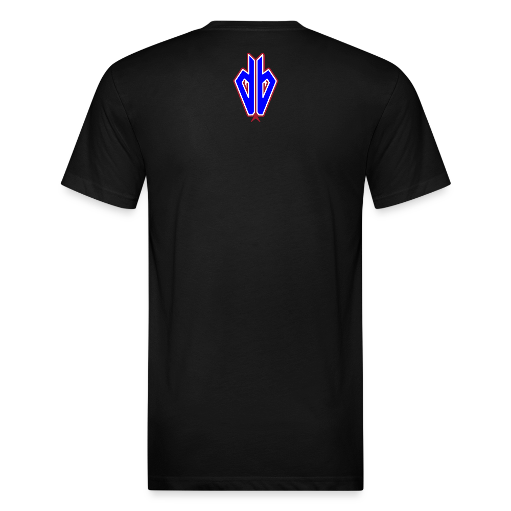 D Backs RWB* Fitted Cotton/Poly T-Shirt by Next Level - black