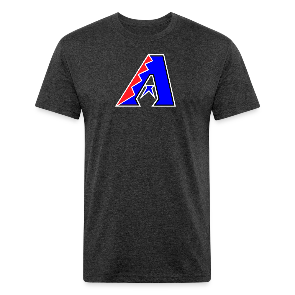D Backs RWB* Fitted Cotton/Poly T-Shirt by Next Level - heather black