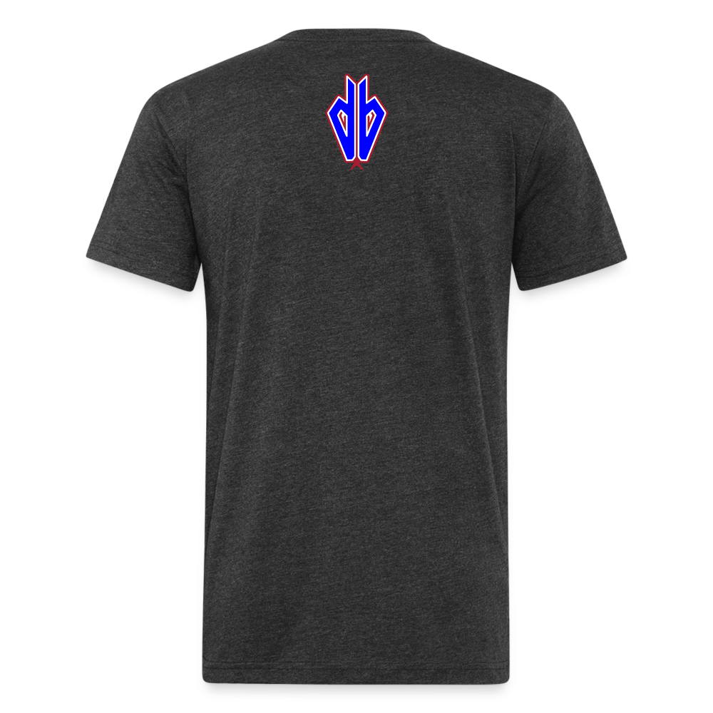 D Backs RWB* Fitted Cotton/Poly T-Shirt by Next Level - heather black