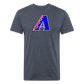 D Backs RWB* Fitted Cotton/Poly T-Shirt by Next Level - heather navy