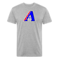 D Backs RWB* Fitted Cotton/Poly T-Shirt by Next Level - heather gray